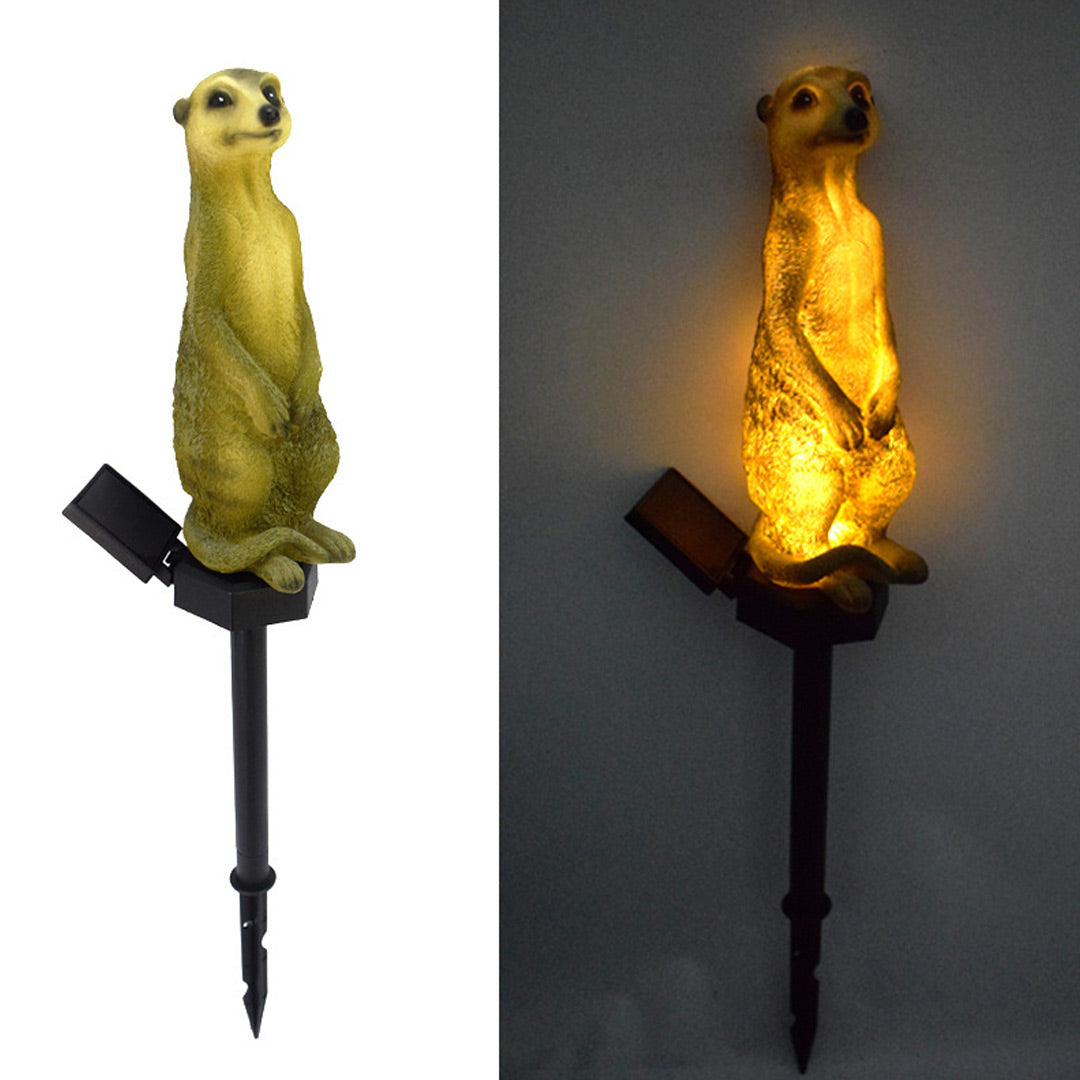 Meerkat Garden Ornament Solar Powered Waterproof Landscape Light