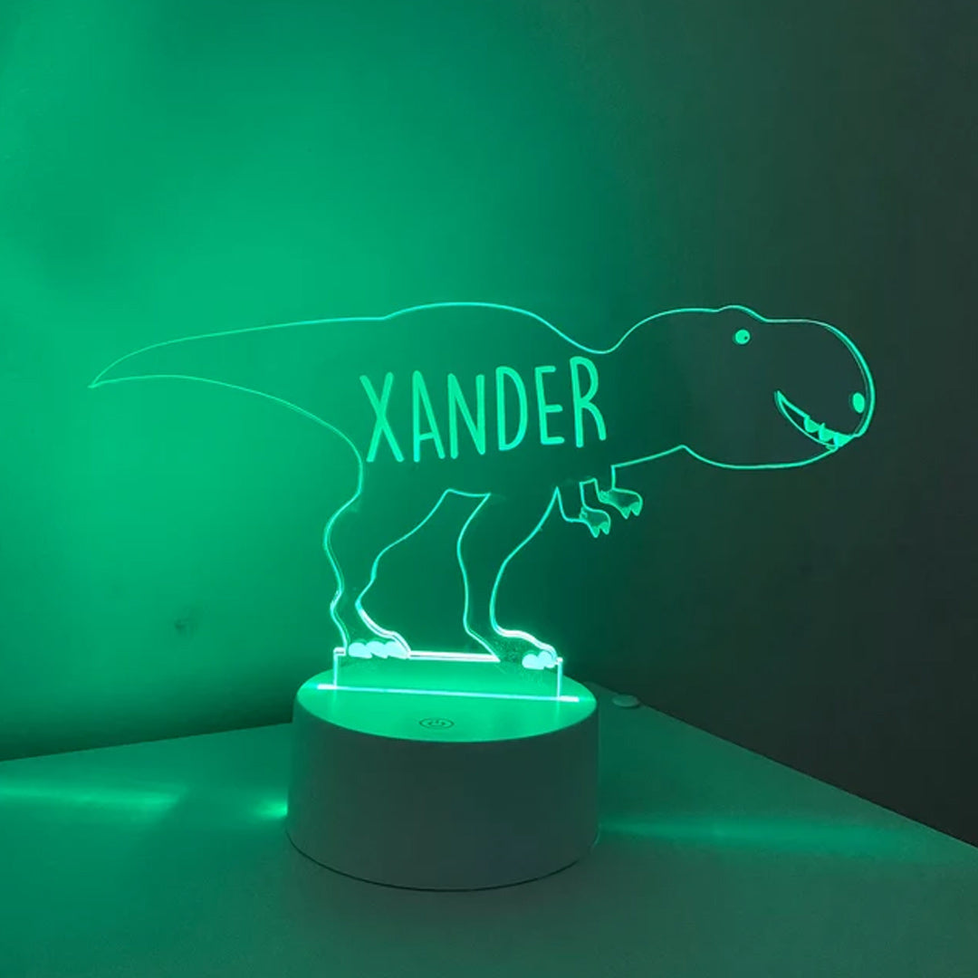 Luz de noche de dinosaurio personalizada