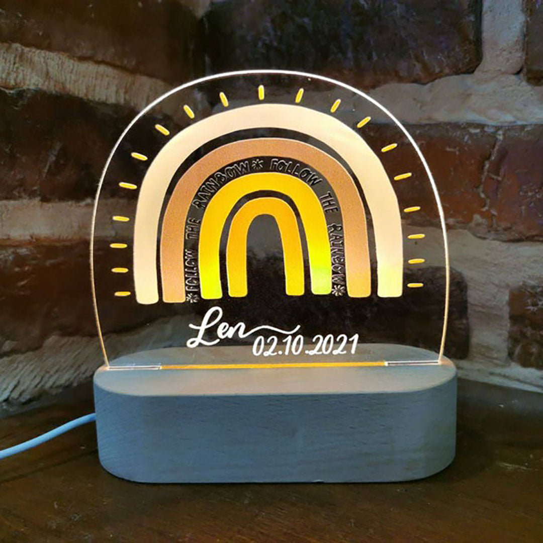 Personalized Rainbow Night Lamp