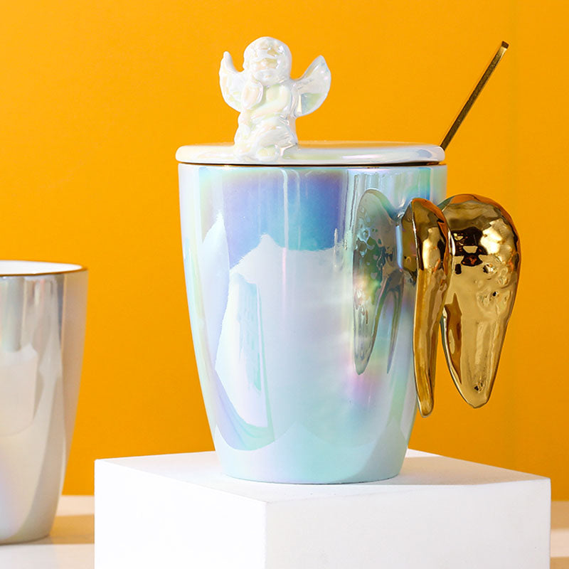 Angel Holographic 3D Wing Mug (with Spoon)