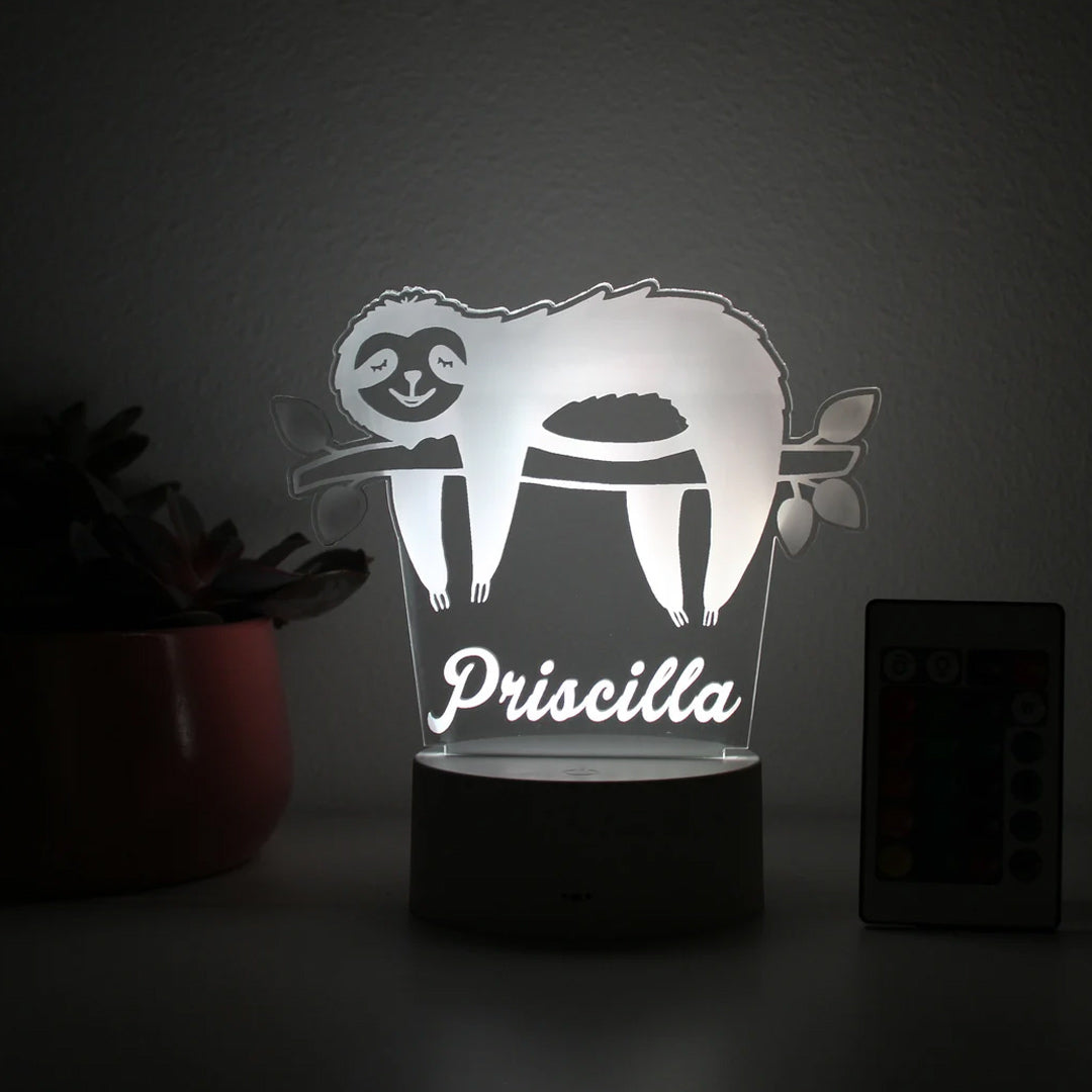 Luz de noche personalizada perezoso