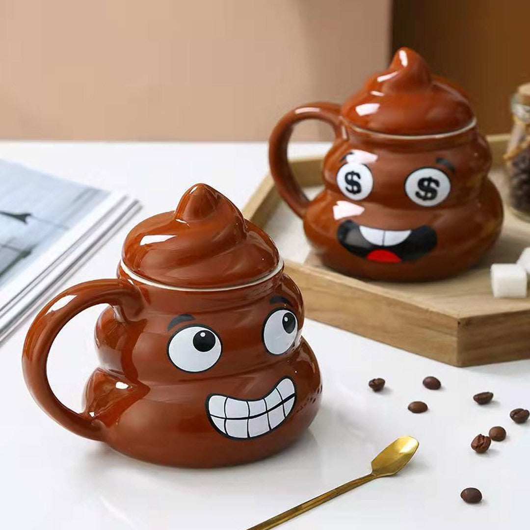 Funny Ceramic Cute Poop Emoji Mug