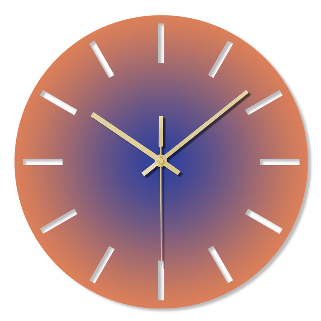 Reloj de pared de color degradado