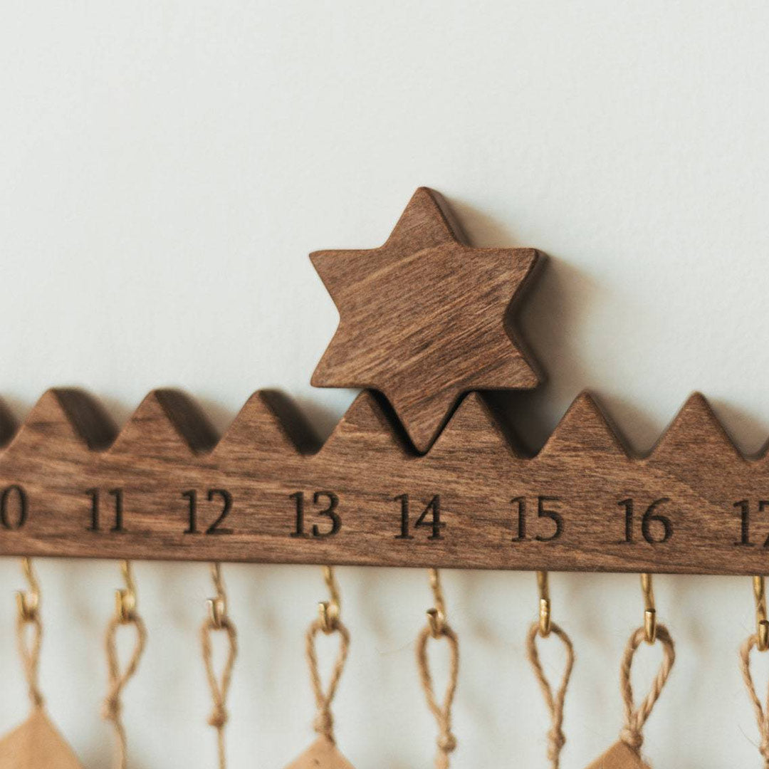 Wooden Advent Calendar Holiday Decor