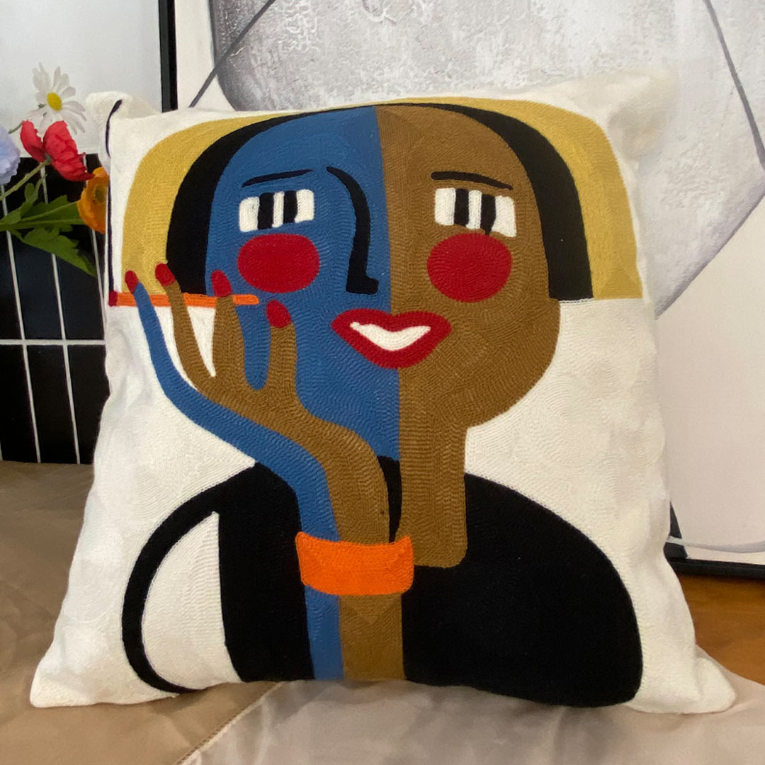 Housses de coussin d'art abstrait moderne