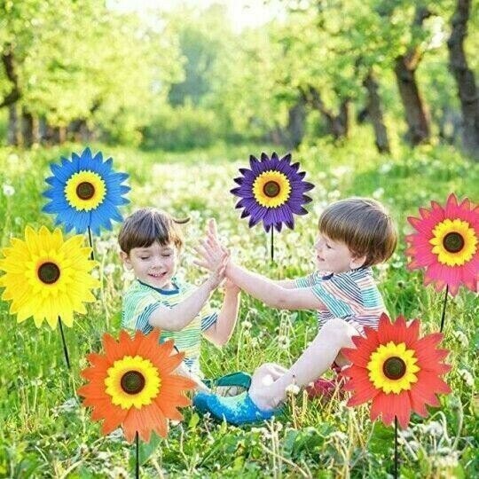 Molino de viento de girasol