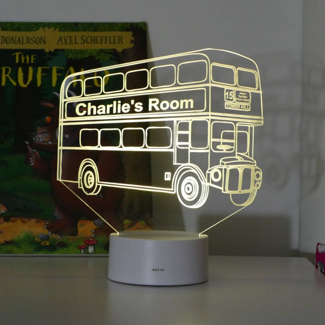 Personalized London Bus Night Light