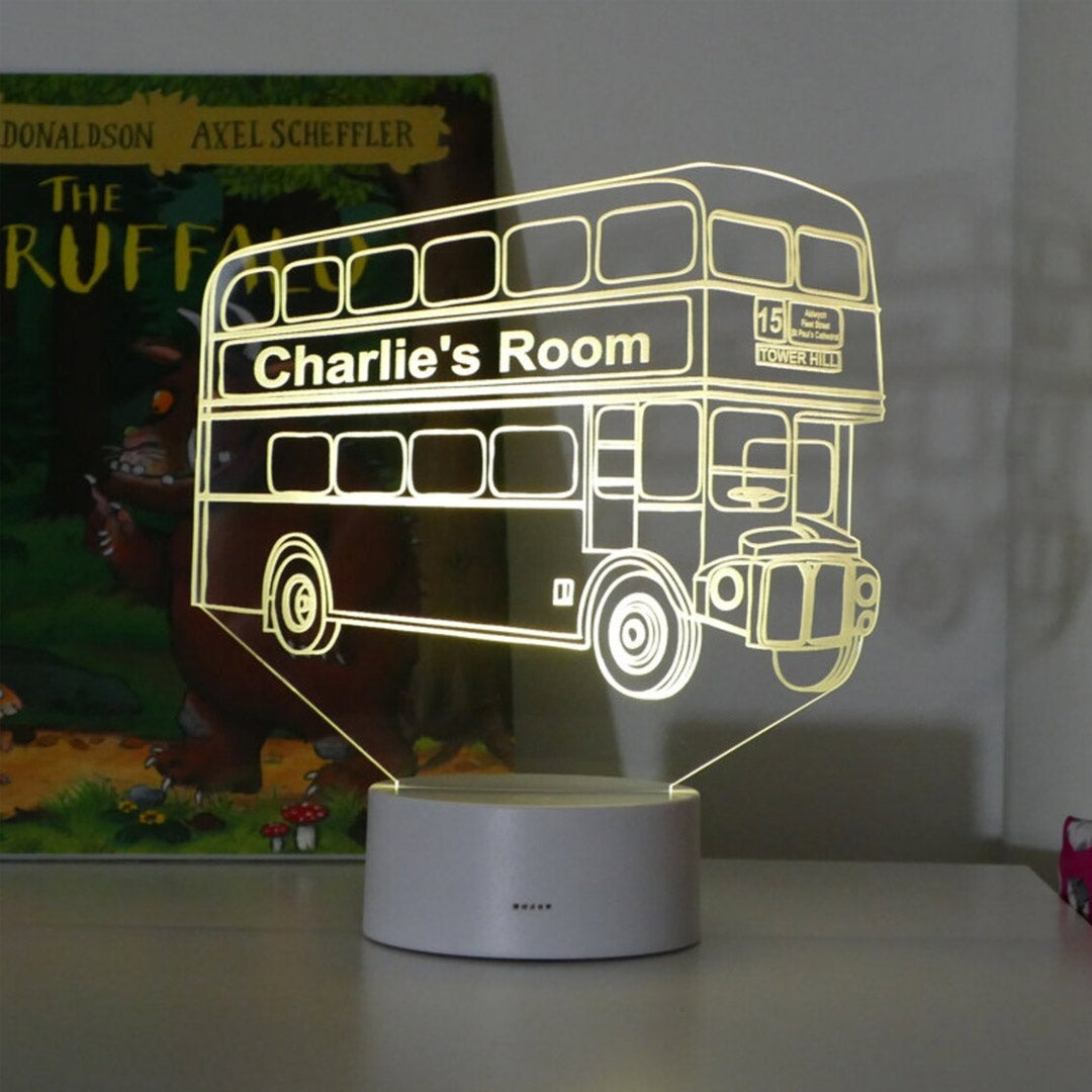 Luz de noche de autobús de Londres personalizada