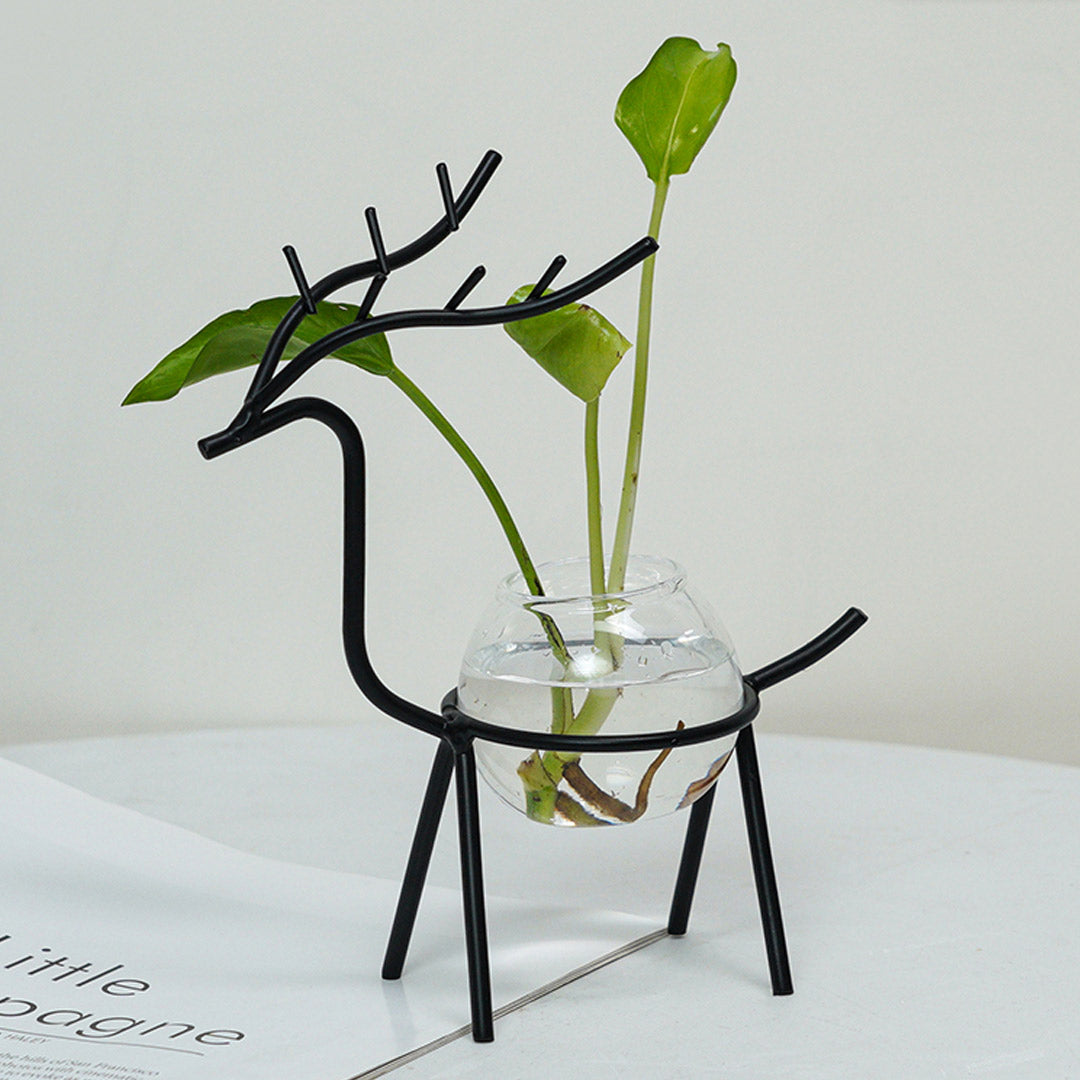 Hirsch-Hydrokultur-Vase