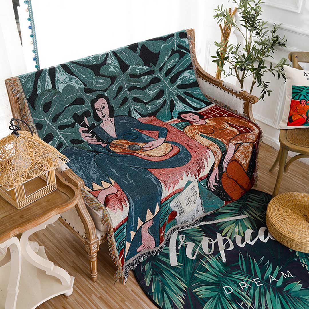 Bohemian bedruckte Decke