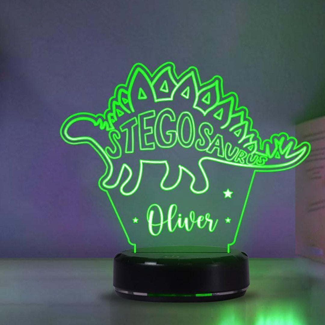 Personalized Dinosaur Night Light