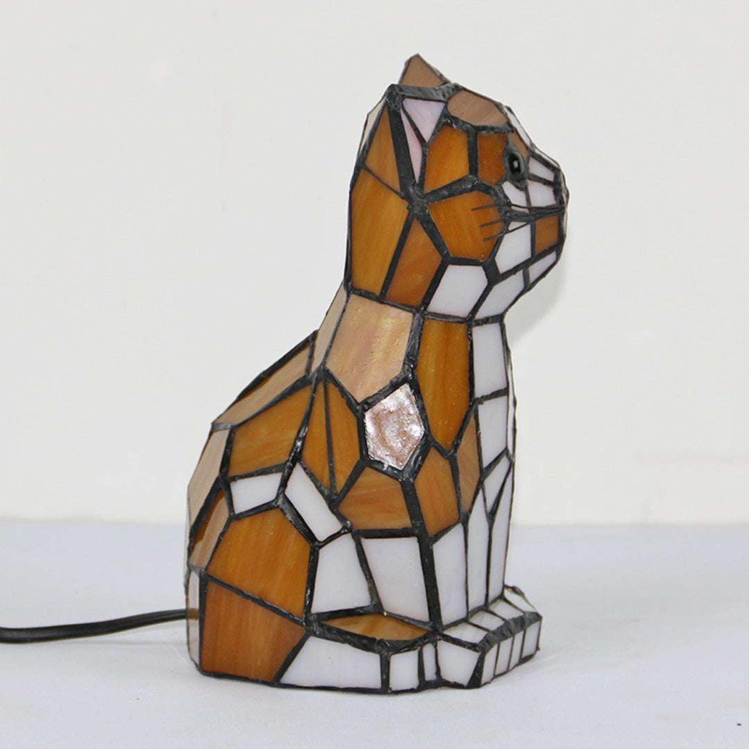 Lampe d'appoint en verre Cat Tiffany