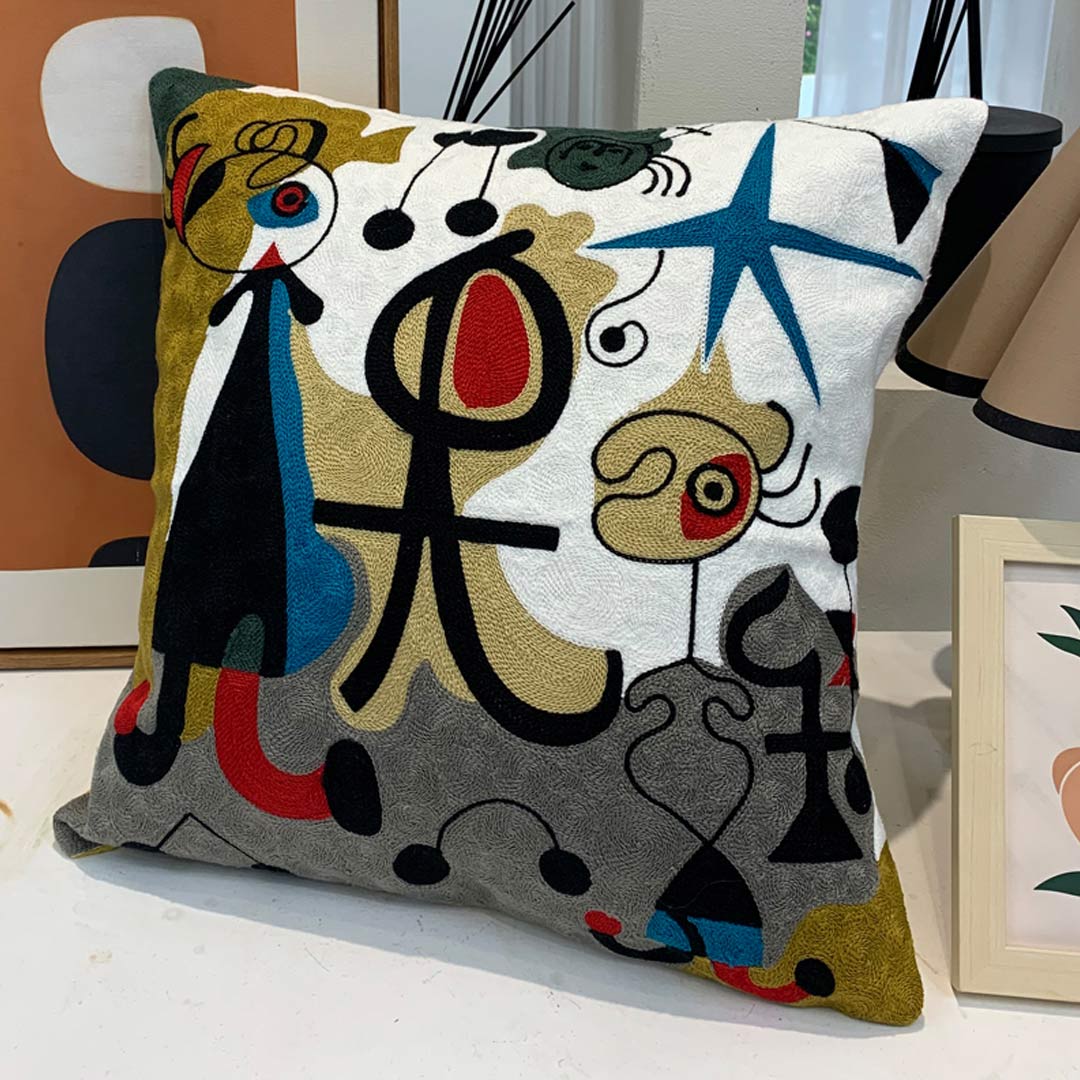 Taies d'oreiller d'art abstrait moderne (0215)