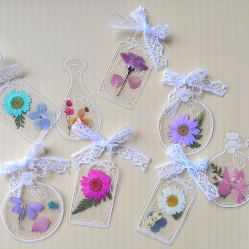 Dried Flower Bookmarks Set