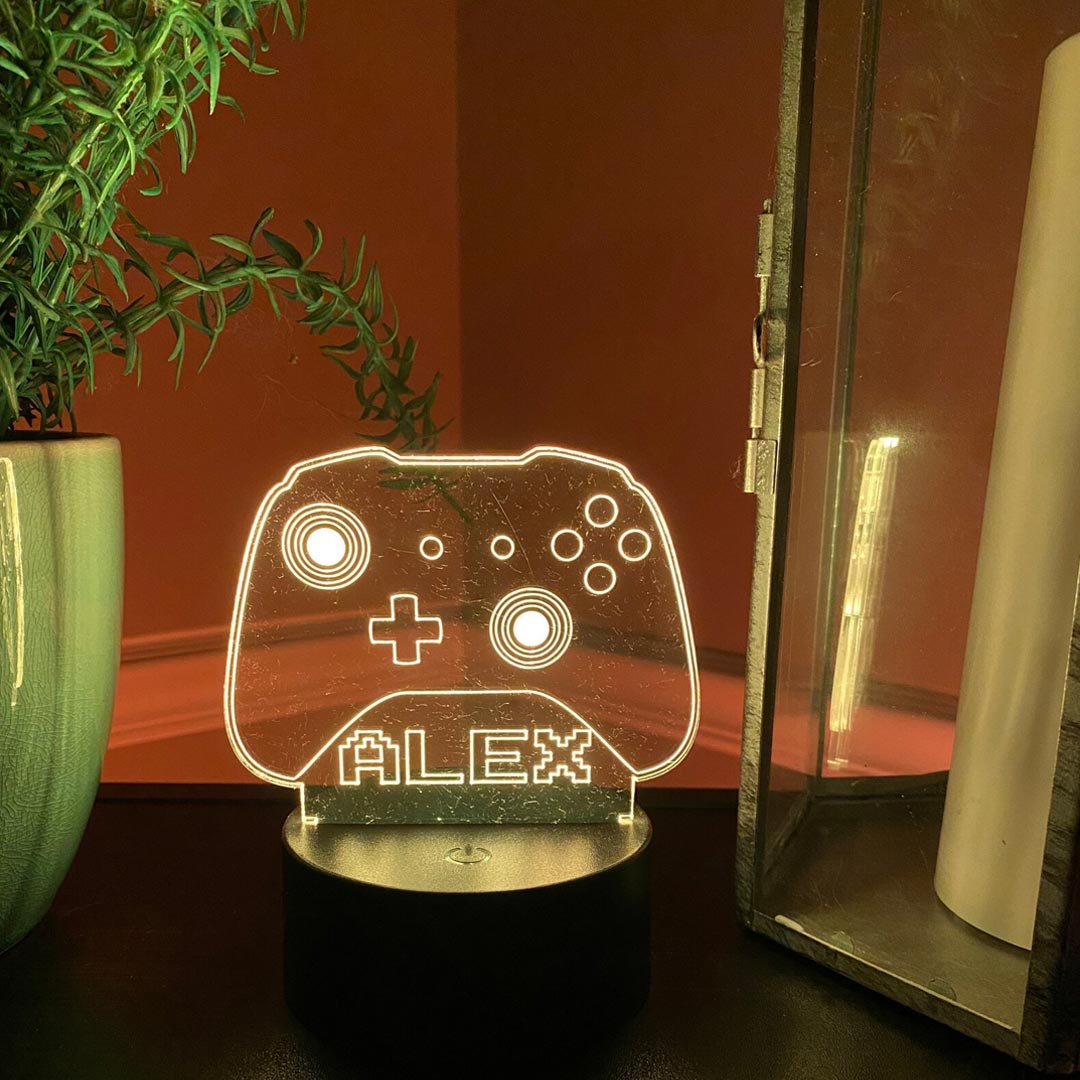 Luce notturna 3D personalizzata per controller box