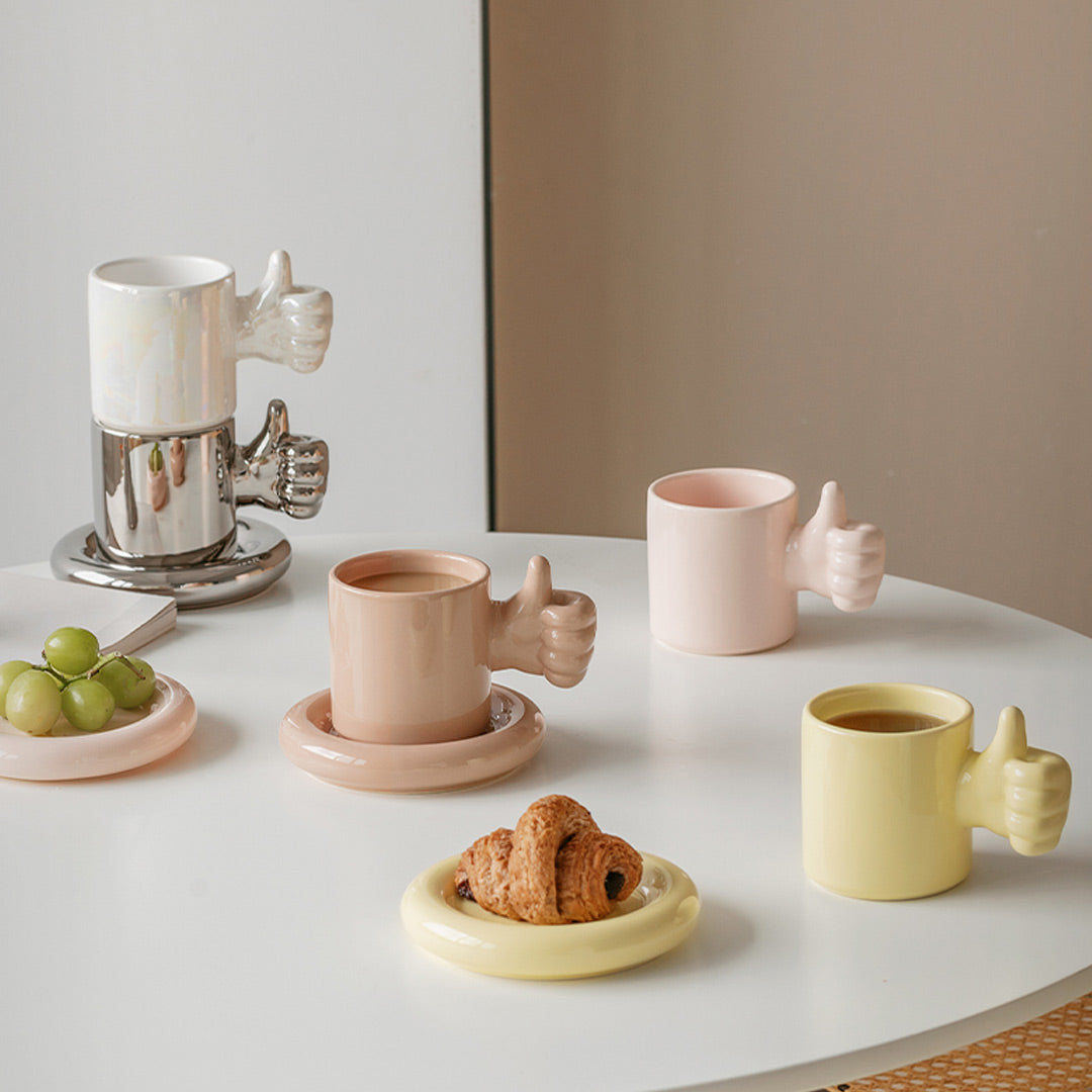 Juego de tazas creativas