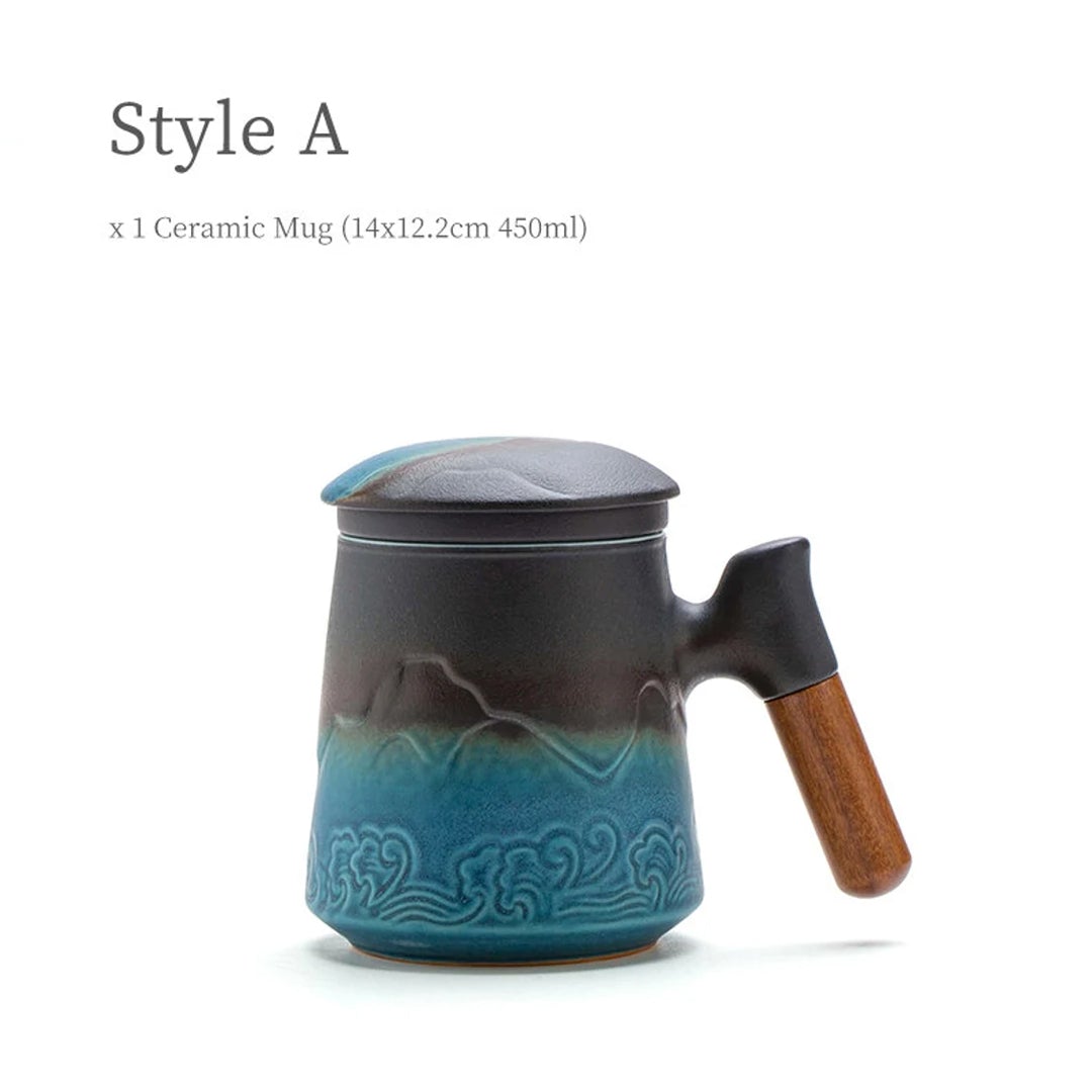 Tasse à thé en céramique avec infuseur