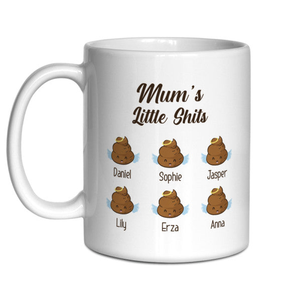 Mum’s Little Shits Custom Name Mug