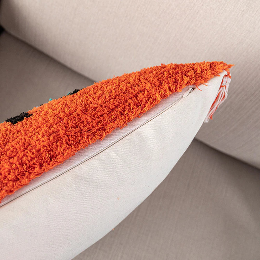 Housses de coussin de broderie tuftée Boho