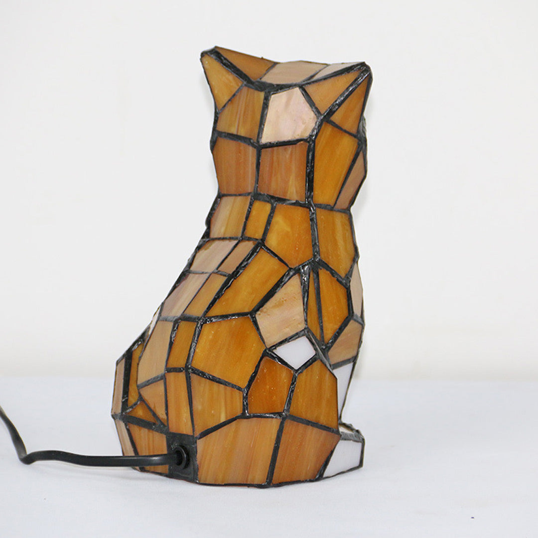 Lampe d'appoint en verre Cat Tiffany