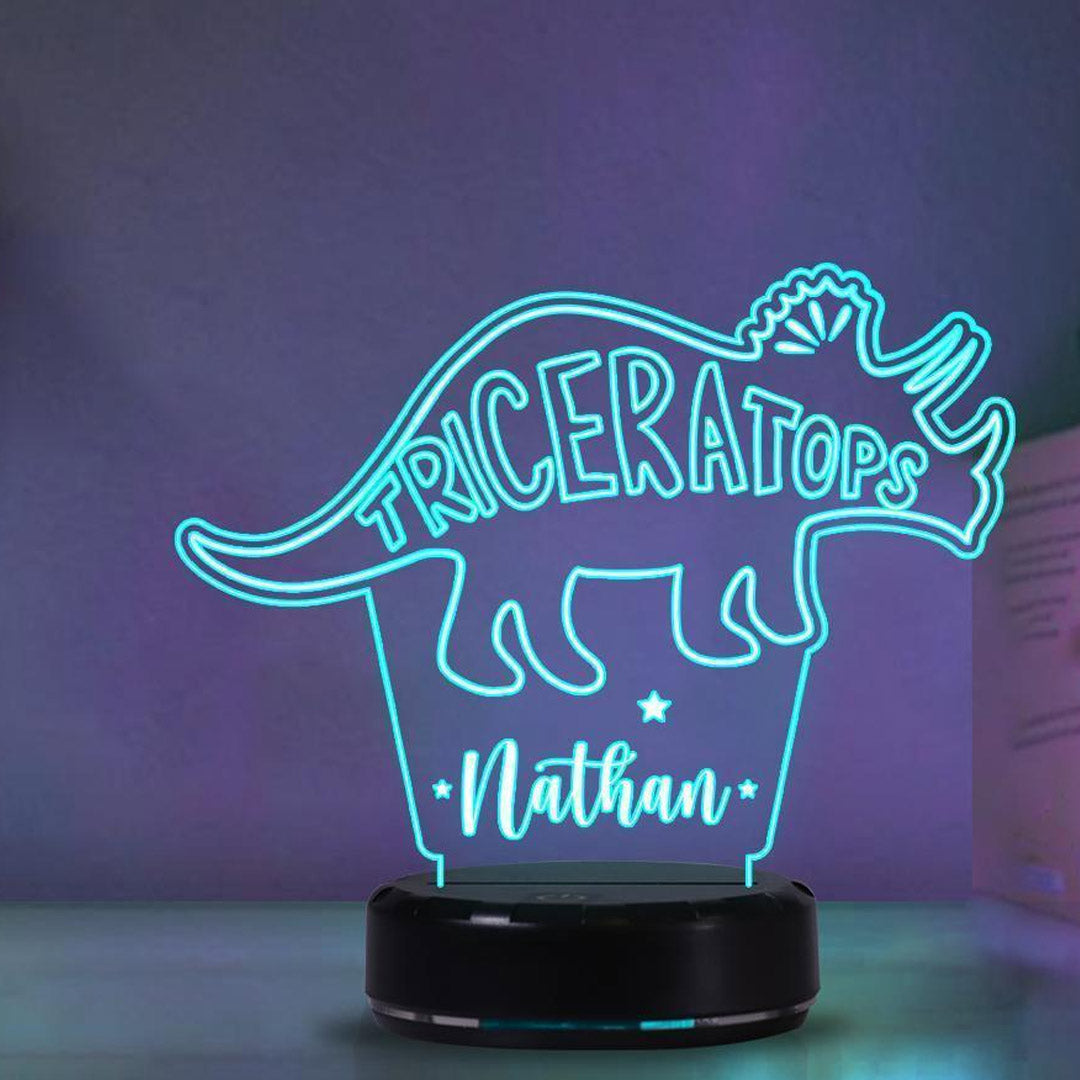 Personalized Dinosaur Night Light