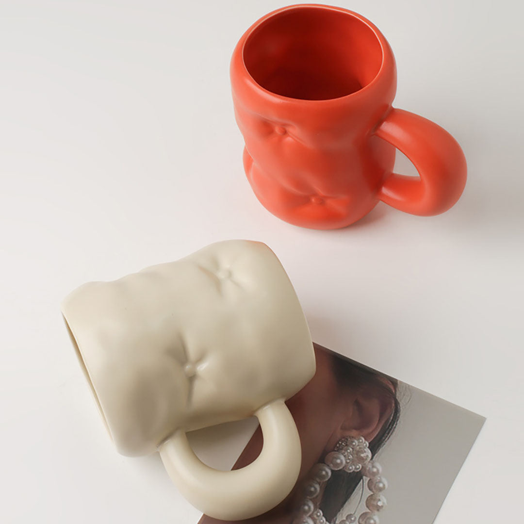 Taza de cerámica creativa