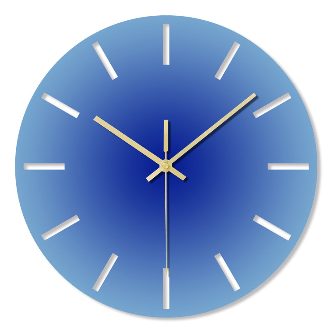 Reloj de pared de color degradado