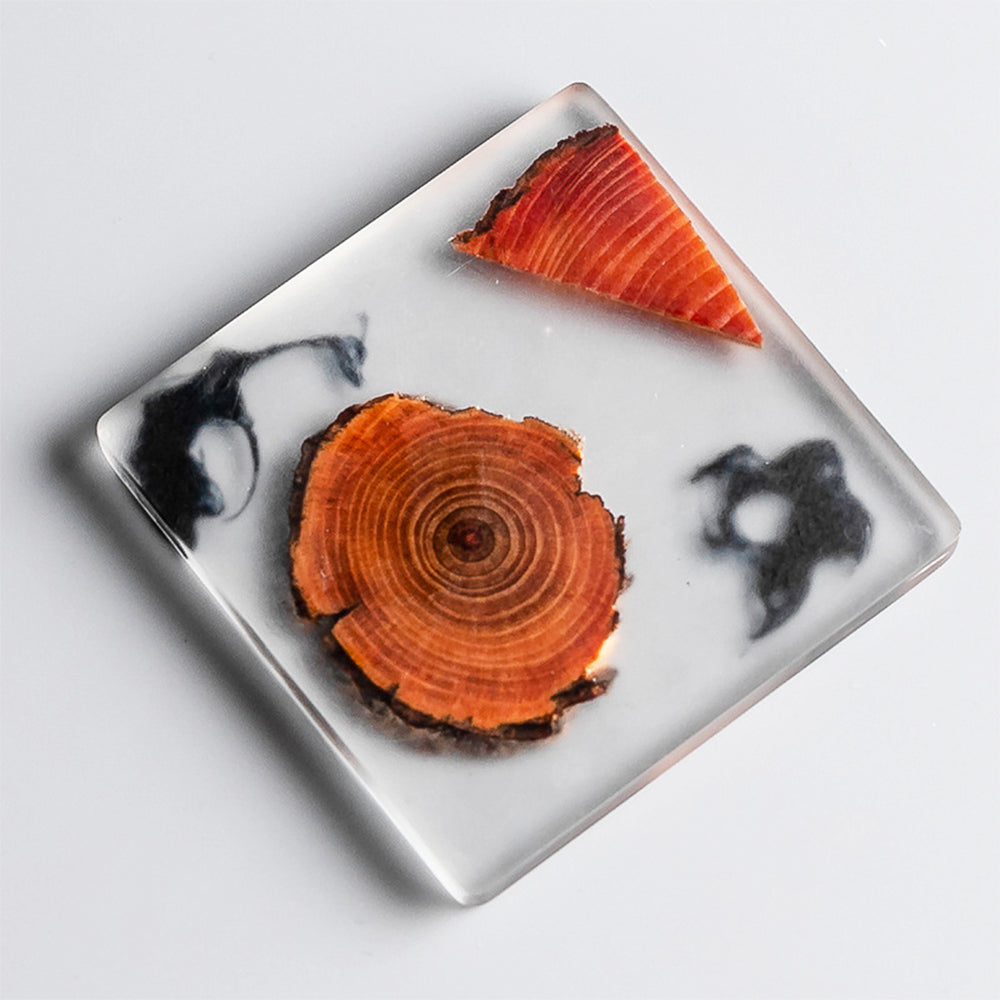 Resin Pine Non-slip Coasters