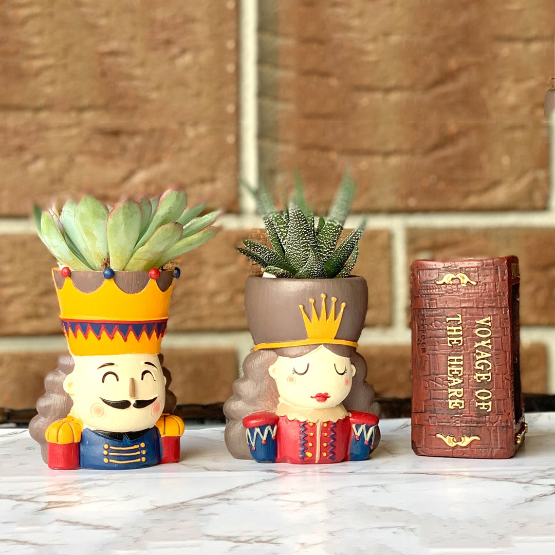 Vaso creativo per piante King e Queen