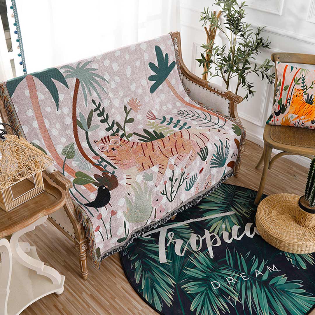 Bohemian bedruckte Decke