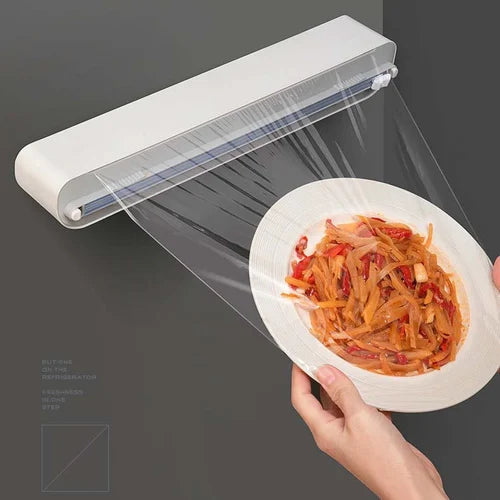 Plastic Wrap Dispenser With Cutter