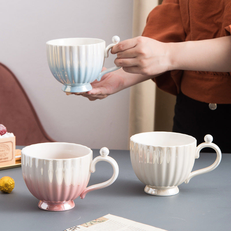 Taza de cerámica degradada Pearl Glaze