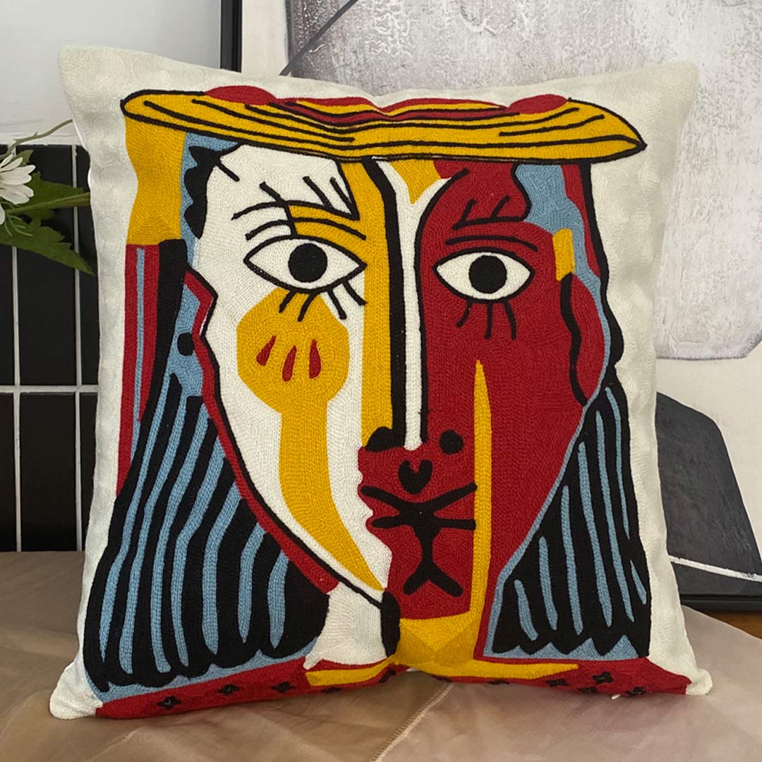 Taies d'oreiller d'art abstrait moderne (0215)
