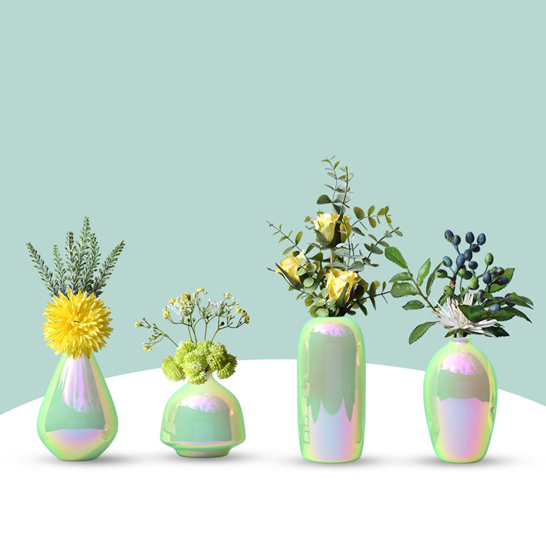 Kreative Regenbogen-Keramikvase