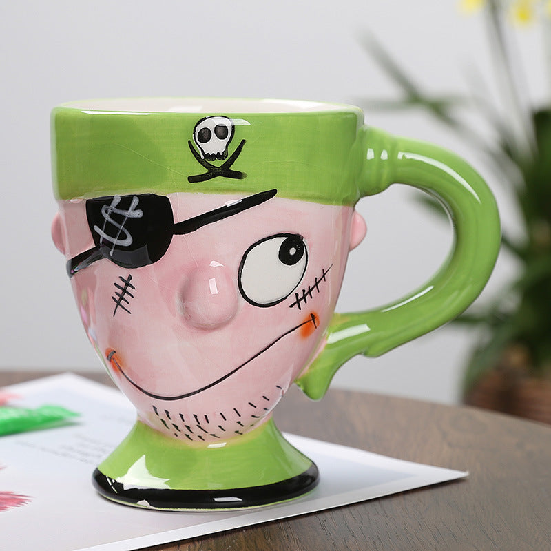 Playful Pirate Cartoon Coffee Mug