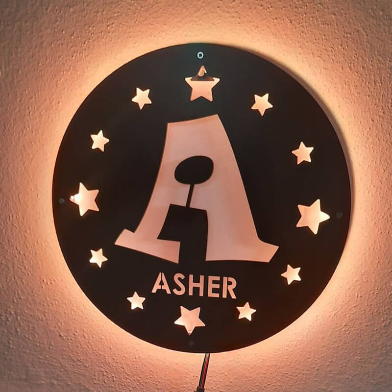 Personalized Name Letter Night Light