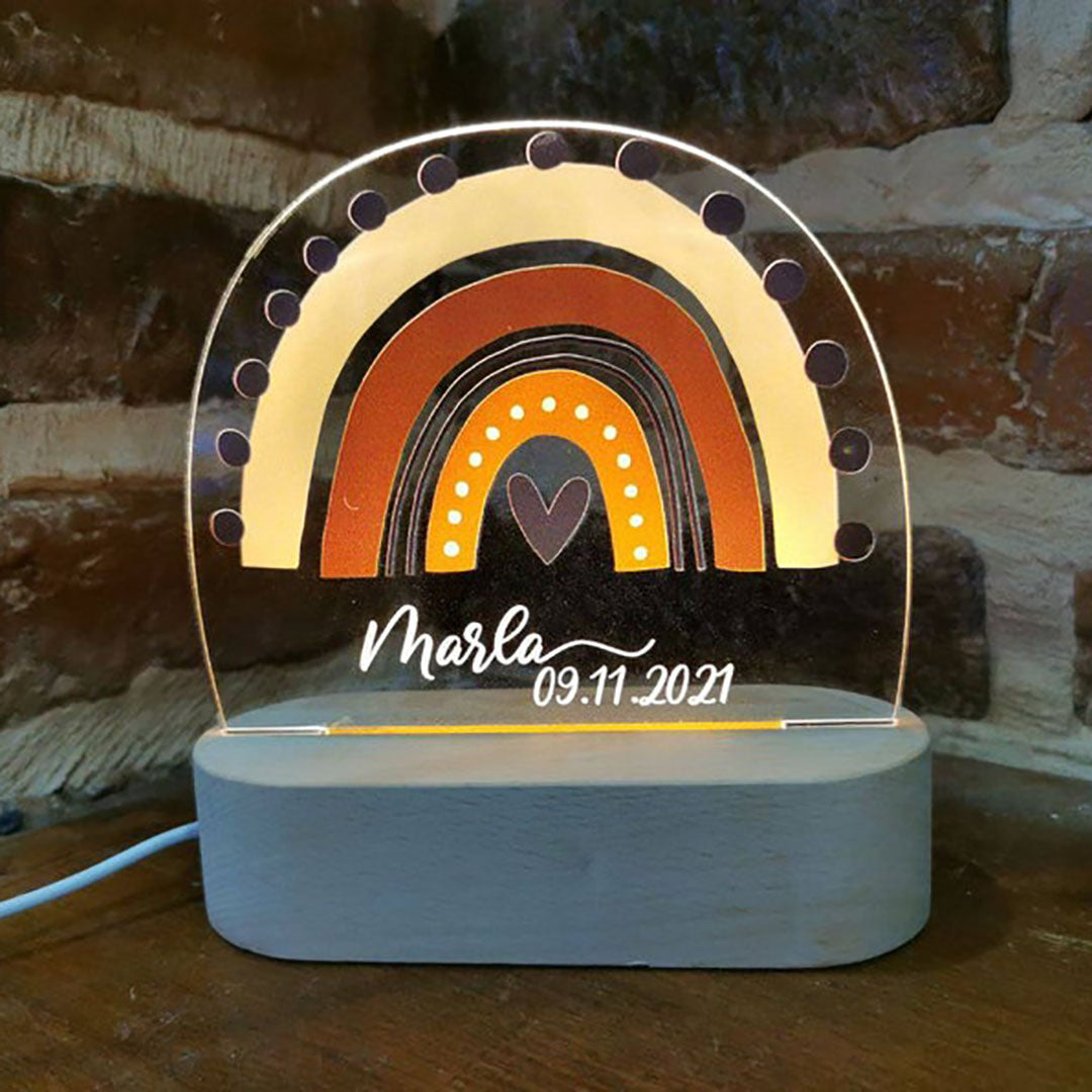 Personalized Rainbow Night Lamp