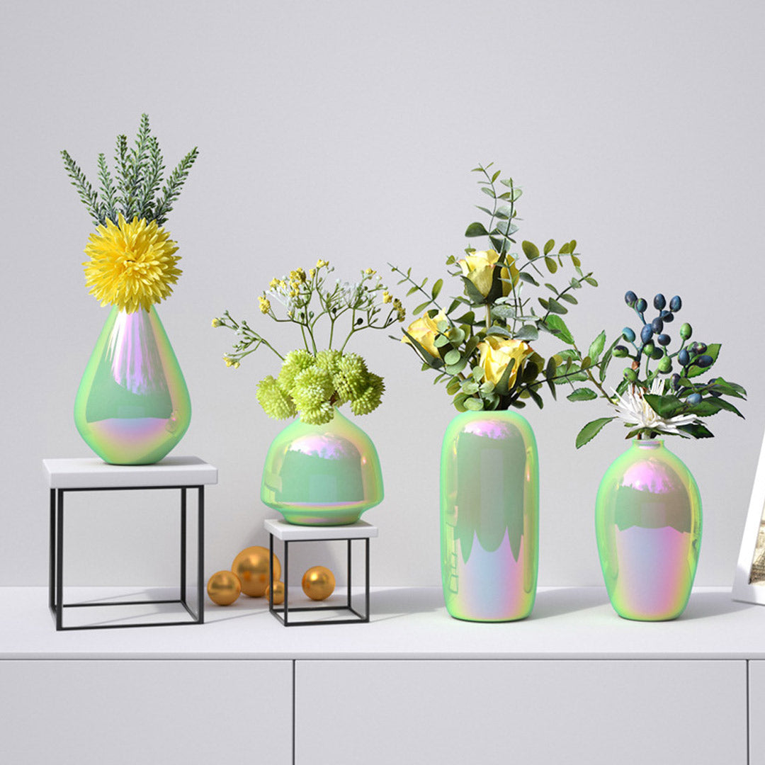 Kreative Regenbogen-Keramikvase