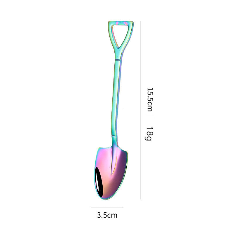 Cuillère en forme de pelle en acier inoxydable 410