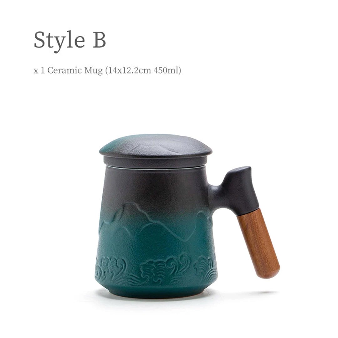 Tasse à thé en céramique avec infuseur