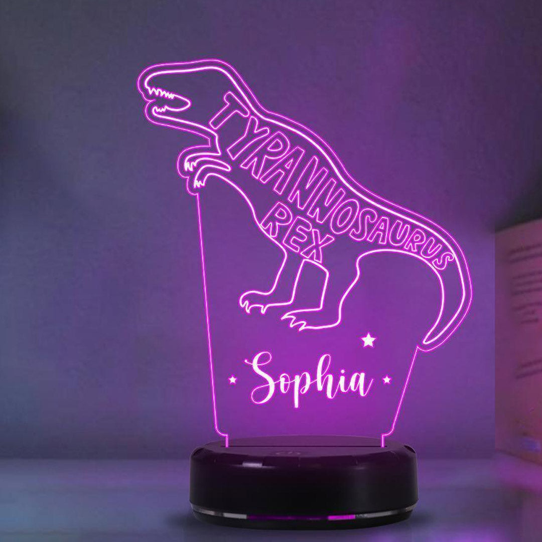 Personalized Dinosaur Night Light