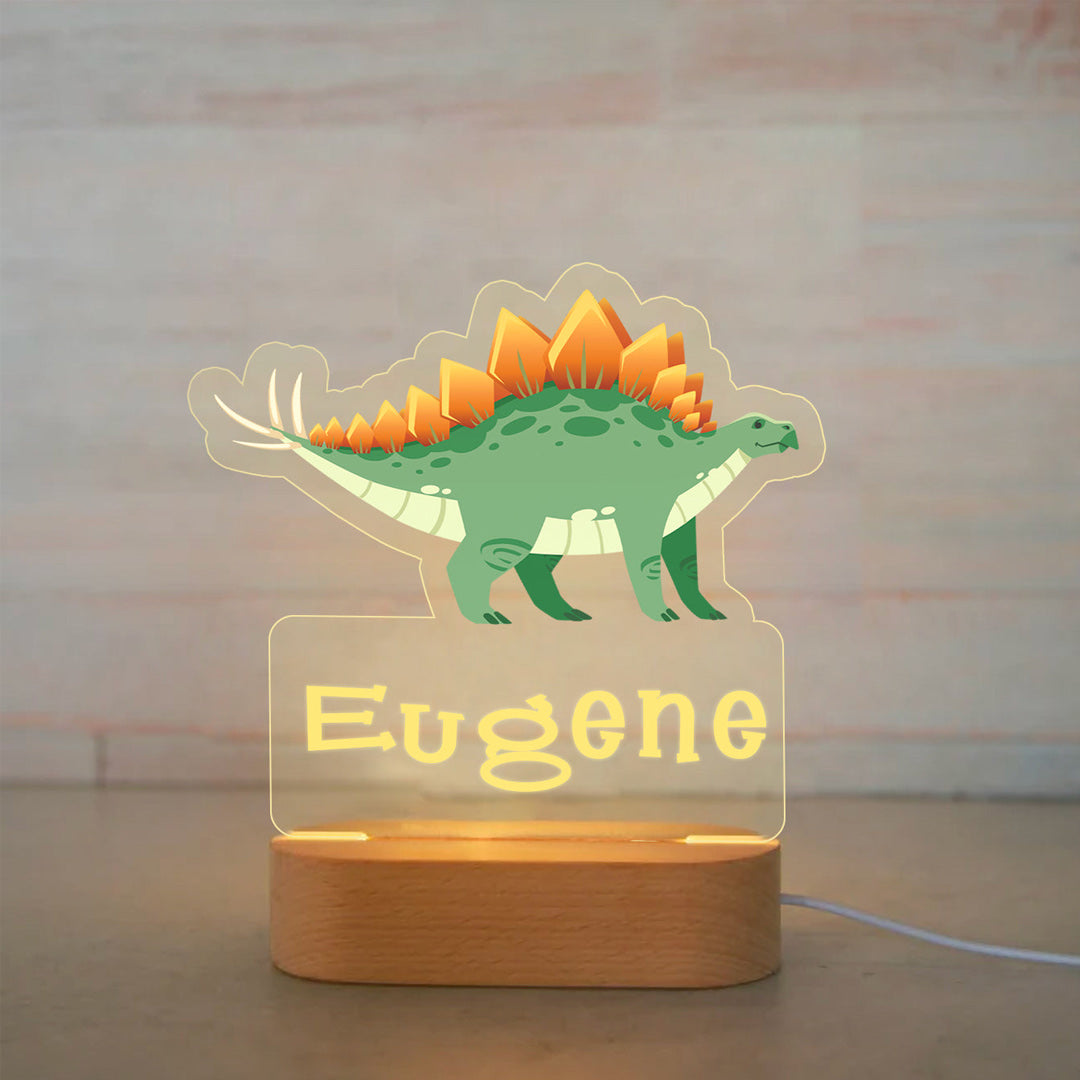 Personalized Dinosaur Night Lights