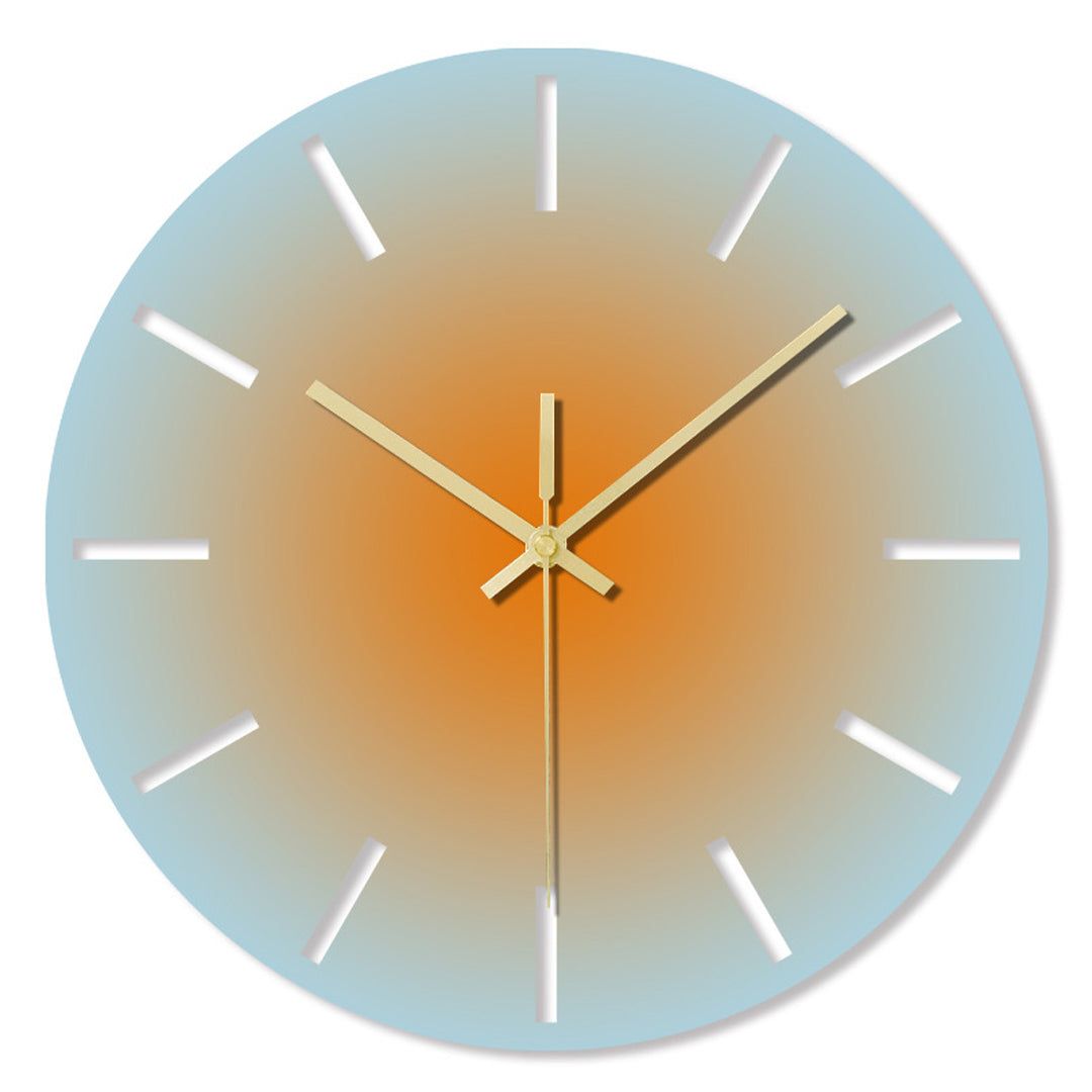 Reloj de pared de color degradado