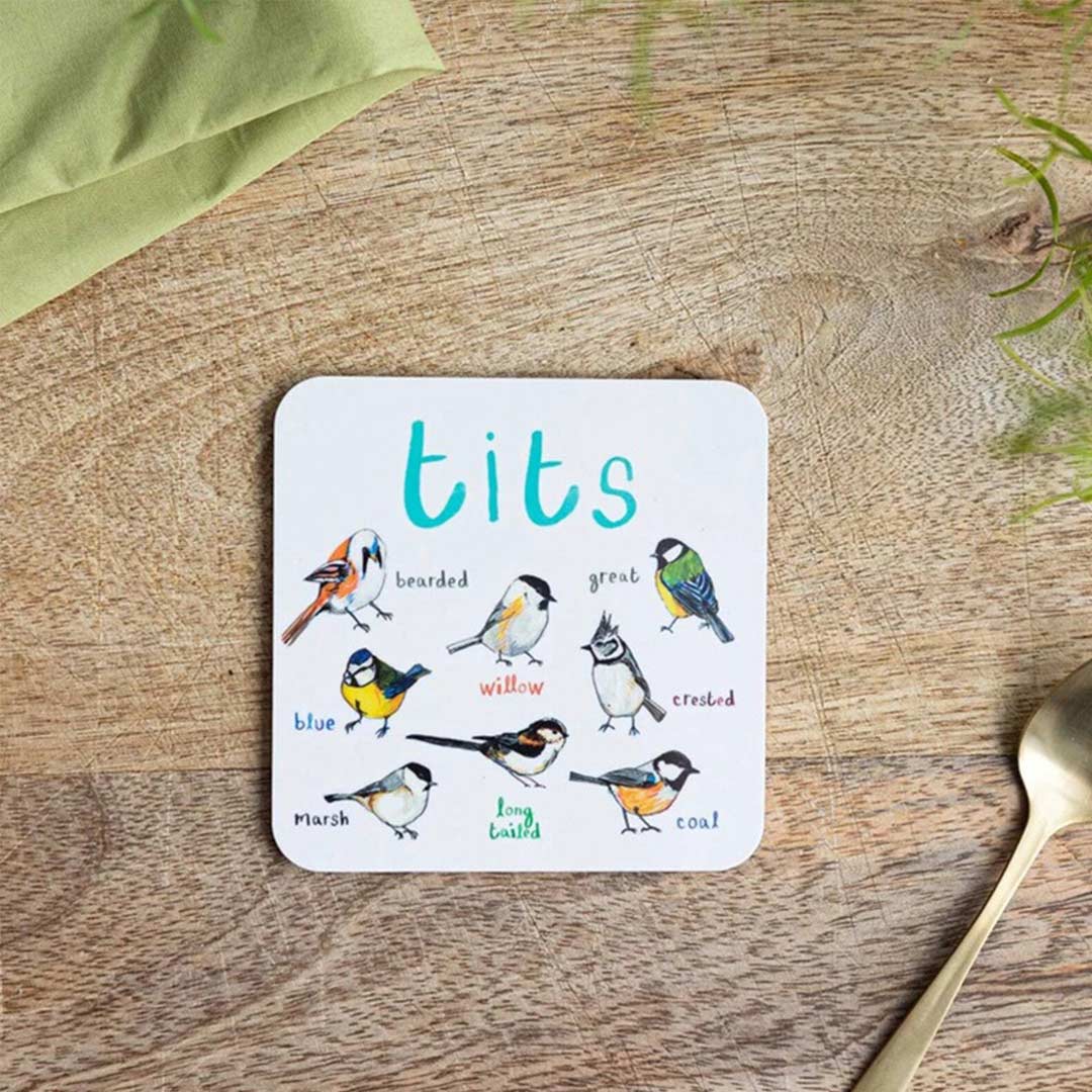 Set of 6 Bird Pun Coasters