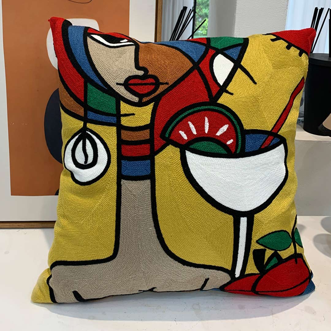 Taies d'oreiller d'art abstrait moderne (0215)