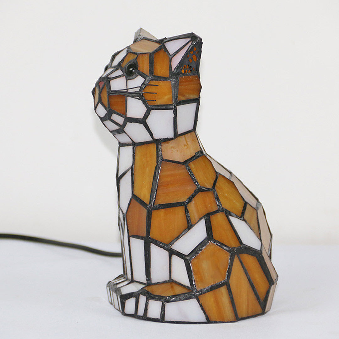 Lampe d'appoint en verre Cat Tiffany