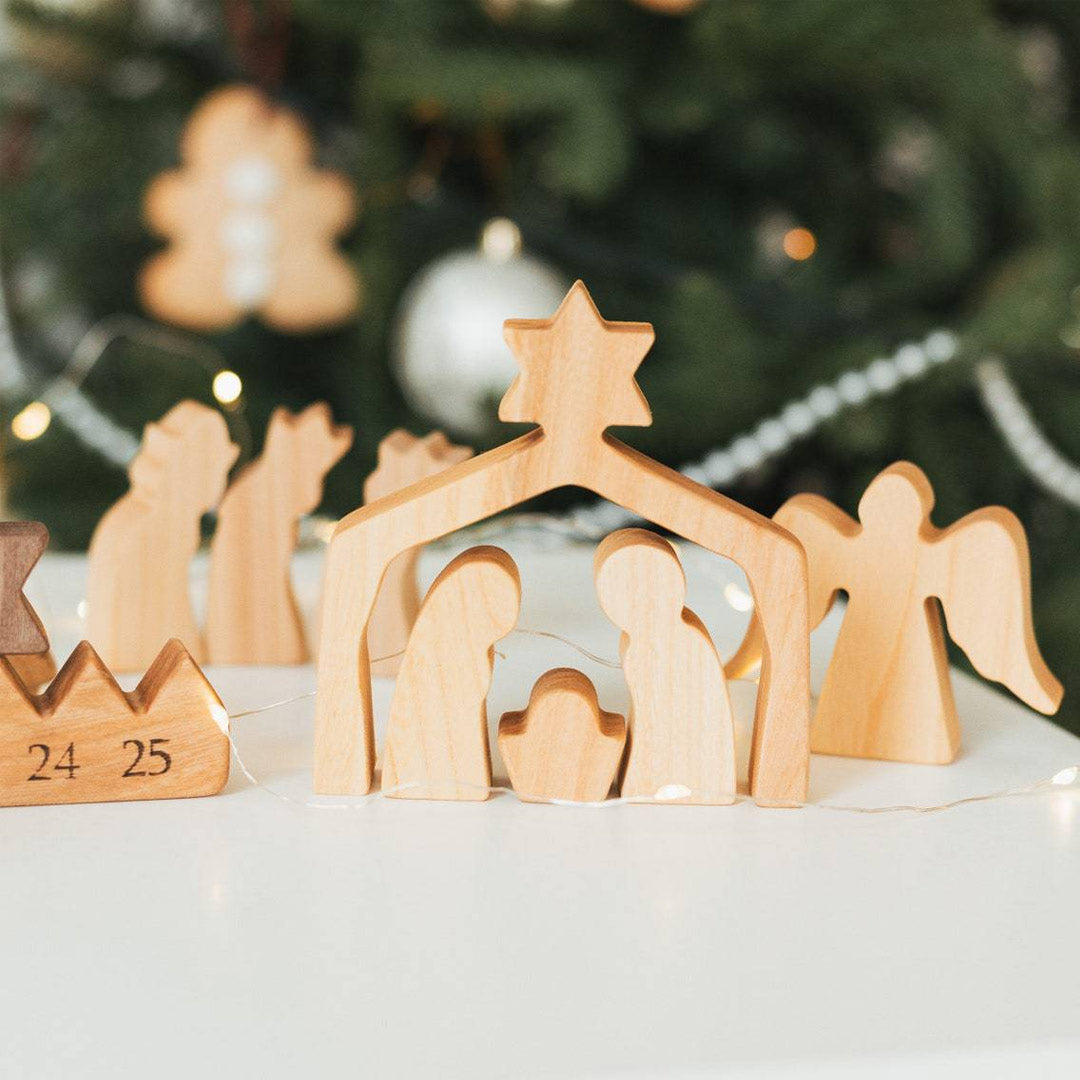 Wooden Advent Calendar Holiday Decor