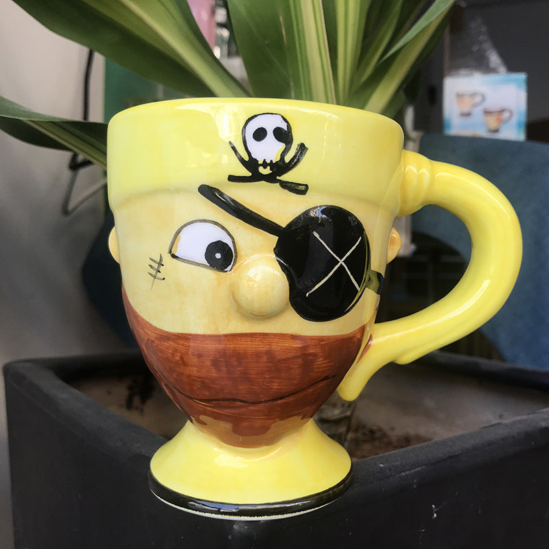 Playful Pirate Cartoon Coffee Mug