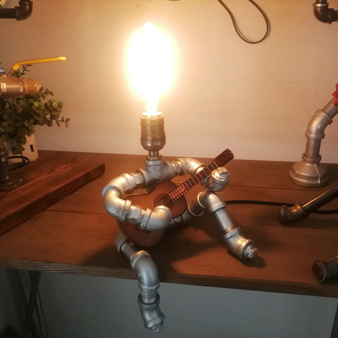 Steampunk Robot Lamp