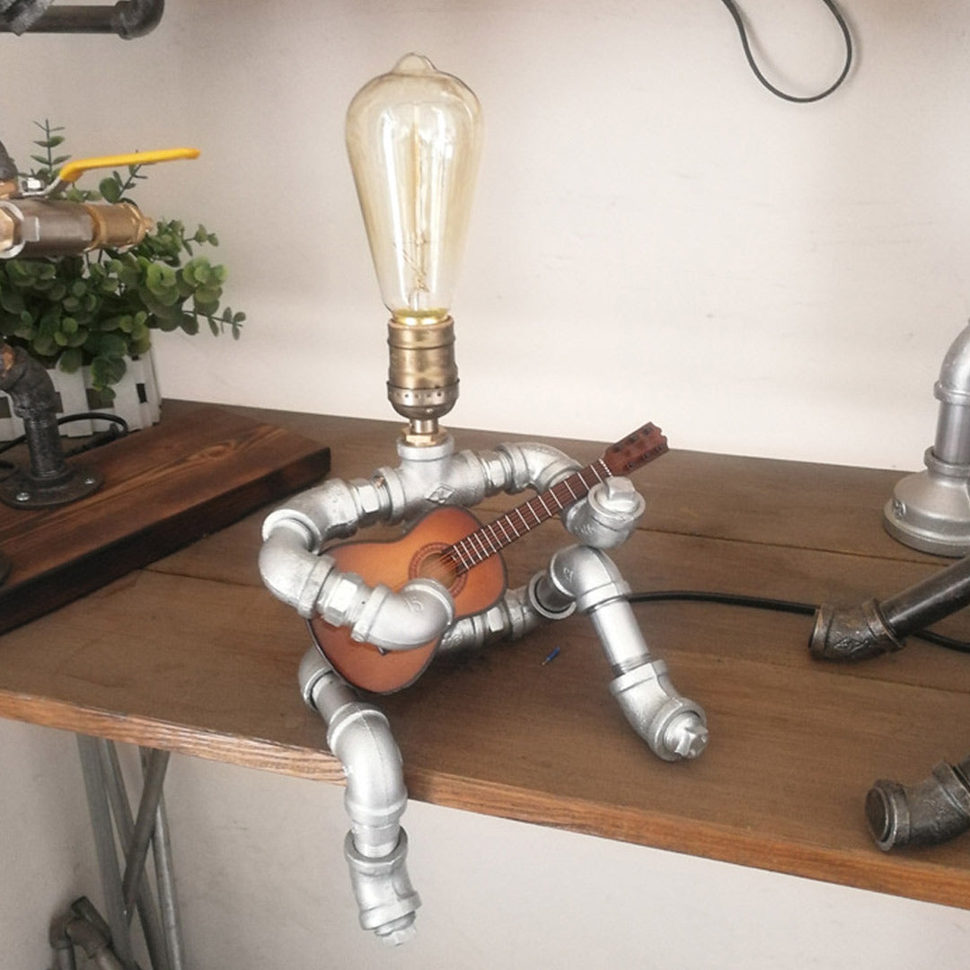 Steampunk Robot Lamp